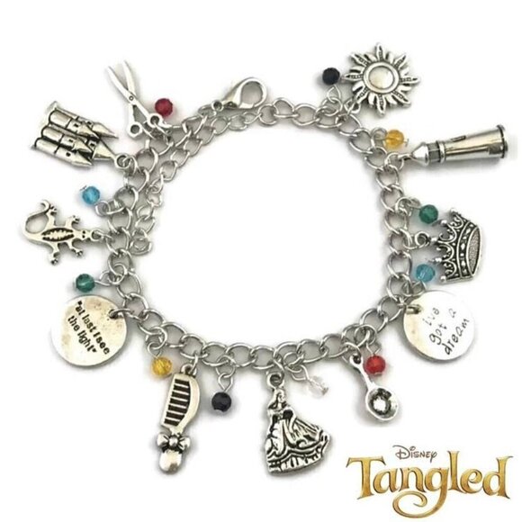 𝅺Disney’s Tangled Charm Bracelet - Picture 1 of 8